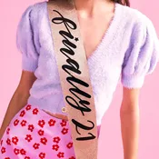 21ST BDAY ROSE GOLD SASH
