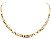 14k Gold Flat Curb Chain