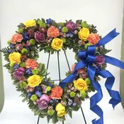 Heartfelt Remembrance Rose Heart-Shaped Standing Spray