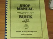 1925 Buick Adjustment Manual