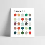 Chicago Color Palette Print