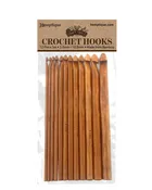 12-Piece Bamboo Crochet Hook Set