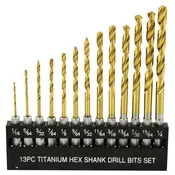 10 Pc. Screw Extractor Remover Bit Set Spriral Flute Square Shank
