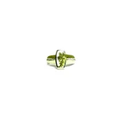 0.28 carat Gold in Quartz and Diamond Ring