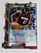 2025-26 Topps Holiday - Autographs Andrew Wiggins #H62