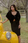 Dyed Black Mink Horizontal Fur Bolero
