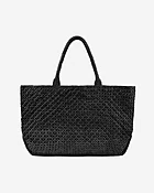 Braided leather bag