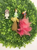Set/3 Porcelain Lady Half Doll Butlers
