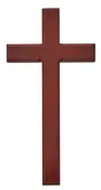 10 In Cherry Stain Cross - Made in USA