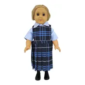 18" Doll Uniform - Plaid 3D Jumper with Shirt