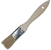 100% Bristle Low Cast Chip Brush with Handle 1"
