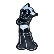 Astro Boy Crossing Arm Black Pillow