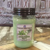 Cucumber Mint - Mason Jar Candle — Liberty Vintage Marketplace