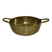 Brass Colander with Two Handles
