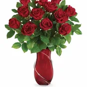 Teleflora's Wrapped In Roses Bouquet - by Collene's Crafts-N-Flowers