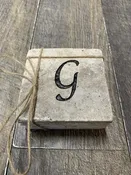 Custom Stone Coasters "G"
