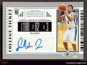 2019-20 Panini Contenders Draft Picks #129 Justin Wright-Foreman AUTO RC