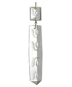4-1/4" Antique Floral Pattern Prism, ~6" overall length (55070)