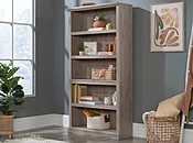 Sauder 5-Shelf Display Bookcase in Laurel Oak 434823
