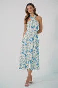 Azure Floral Dress