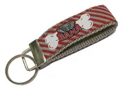 Alabama Crimson Tide, Elephant Mascot, SEC Conference, NCAA, Classic Ribbon Key Ring
