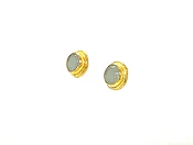 24K Aquamarine Earrings