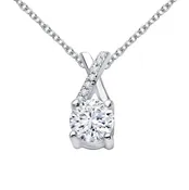 1.1 ctw Kiss X Necklace