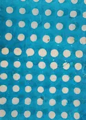 Lokta Batik Dot Wax On Turquoise