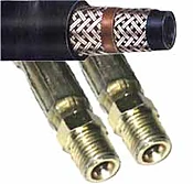 2-Wire Braid Hydraulic Hose – Male x Male NPT