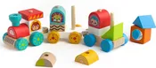Animal Friends Wooden Stacking Train Set - Jasey's Toy Chest