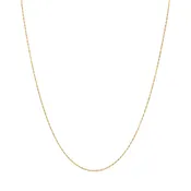 13K Gold 1.5mm 21” Twisted Rope Chain Necklace