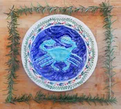 Art Pressed Ceramic Plates
