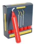Biedermann & Sons Pyramid Candles, Red - Box/12 (C1119RD)