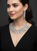 Victoria Mint Green Zirconia Set