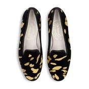 Alizee Noir Velvet Slipper (Men)