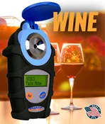 Wine Refractometer – Wine Scales – Baume & Actual Sugar Content of Grape Juice or Grape Must – MISCO VINO3 Refractometer