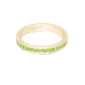 Birthstone Ring August Gold