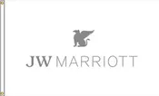 10 x 15 ft. Nylon JW Marriott Flag. Double Faced Printed, Canvas Heading and Brass Grommets