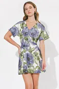 Adelyn Rae Cynthia Embroidered Mini Dress