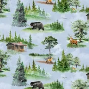 Back Country Scenic Toile - Light Denim
