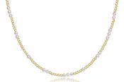 15" Choker Beaded - Hope Unwritten Pearl 3mm