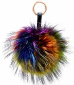 Multi-Color dyed Finnraccoon Purse Charm