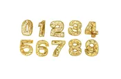 2.25” Gold Sequin Number Appliqué – 0–9