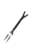 4.5" Steel Black Cocktail Fork