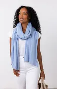 The Dreamsoft Organic Cotton Travel Scarf - Blue Sky