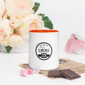 Dion 25 Year Mug with Orange Color Inside