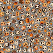 A Haunting We Go Faces on Gray