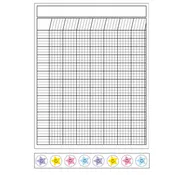 4 Piece Classroom Incentive Chart and Sticker Set - Vertical White