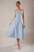 Blue Stripe Midi Dress