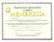 Certificado de Membresía pqt. de 15